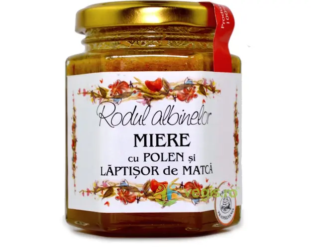 Miere Cu Polen Si Laptisor De Matca 200g