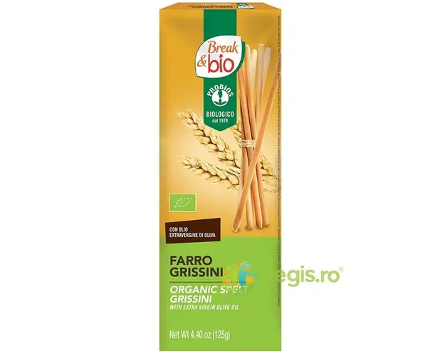 Grisine din Spelta cu Ulei de Masline Ecologice/Bio 125g