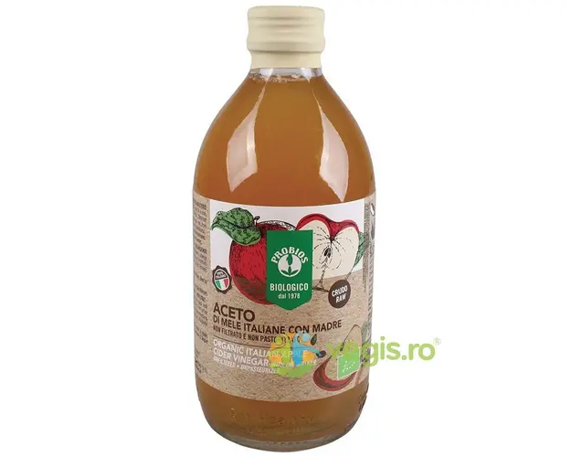 Otet de Mere Crud si Nefiltrat Ecologic/Bio 500ml