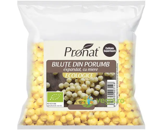 Bilute din Porumb Expandat cu Miere Ecologice/Bio 125g