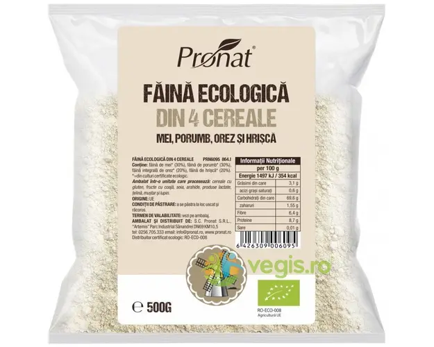 Faina din Patru Cereale Ecologica/Bio 500g