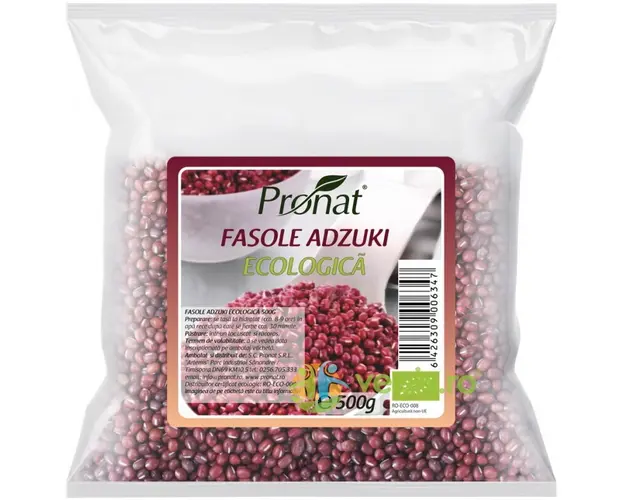 Fasole Adzuki Ecologica/Bio 500g