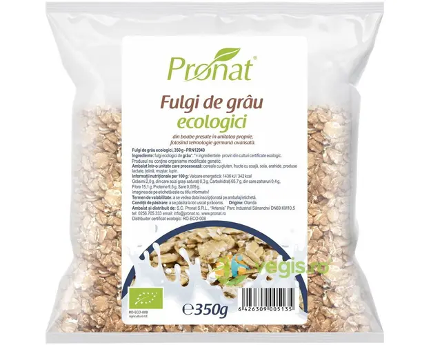 Fulgi de Grau Ecologici/Bio 350g