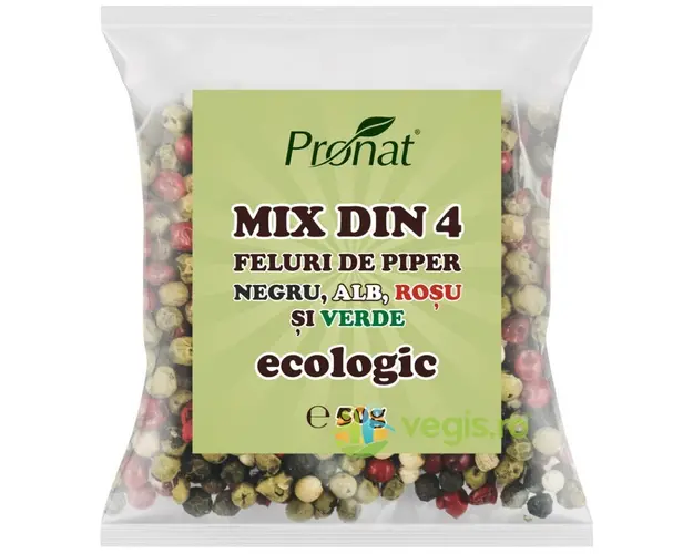 Mix din 4 Feluri de Piper Ecologic/Bio 50g