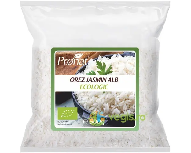 Orez Jasmin Alb Ecologic/Bio 500g