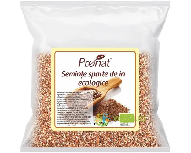 Seminte de In Zdrobite Ecologice/Bio 250g