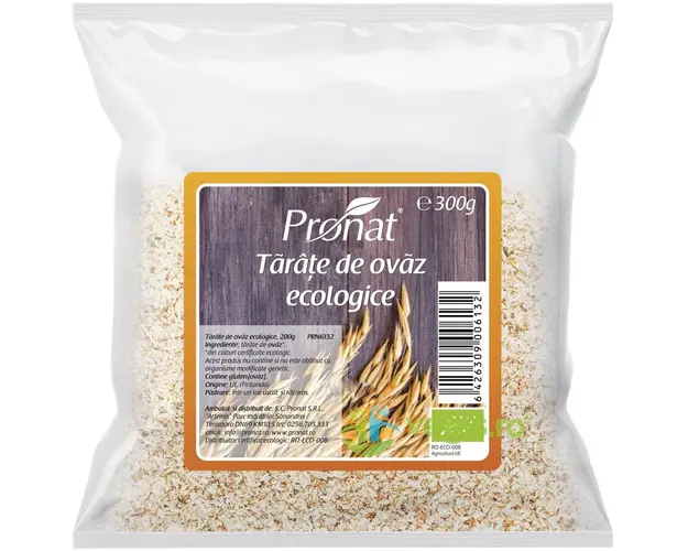 Tarate de Ovaz Ecologice/Bio 300g