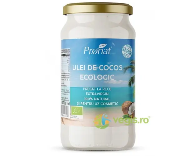 Ulei de Cocos Extravirgin Presat la Rece Ecologic/Bio 1L