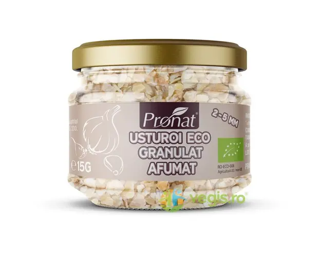 Usturoi Granulat Afumat Ecologic/Bio 15g