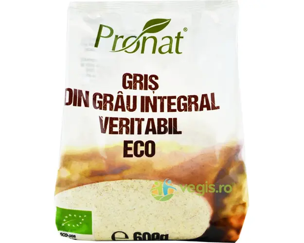 Gris din Grau Integral Veritabil Ecologic/Bio 600g