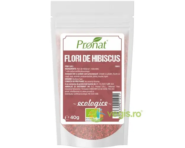 Flori de Hibiscus Maruntite Ecologice/Bio 40g