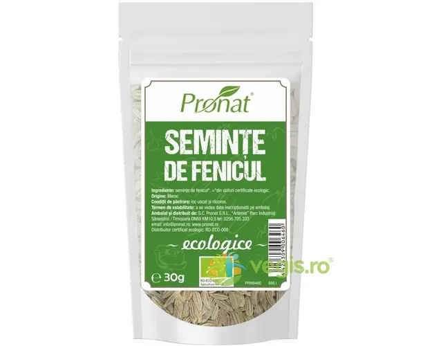 Seminte de Fenicul Ecologice/Bio 30g