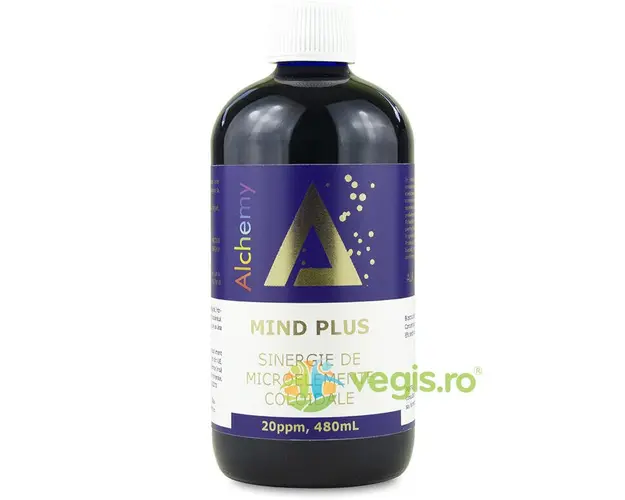 Mind Plus Sinergie de Argint, Platina si Aur Coloidal (20ppm) 480ml