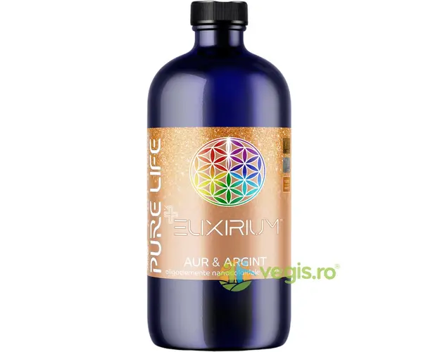 Aur si Argint Coloidal M+ ELIXIRIUM 35ppm 480ml