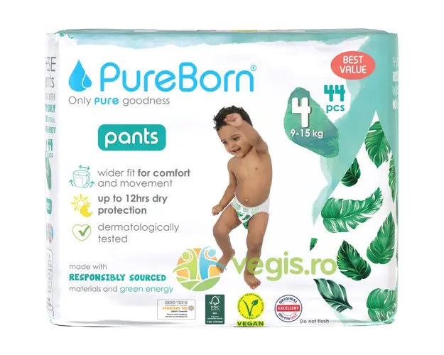 Scutece Chilotel Nr.4 (Marimea M) 9 - 15kg Double Pack 44buc