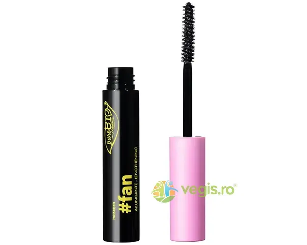 Rimel Negru cu Efect de Alungire Fan Bio 8.01ml