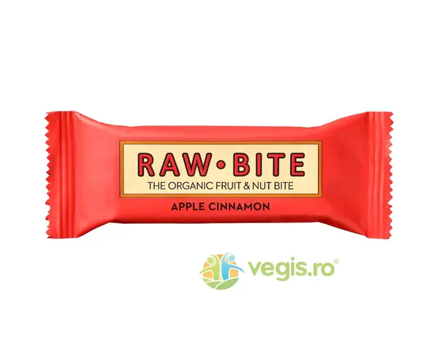 Baton Raw cu Mar si Scortisoara fara Zahar Adaugat si Fara Gluten Ecologic/Bio 50g