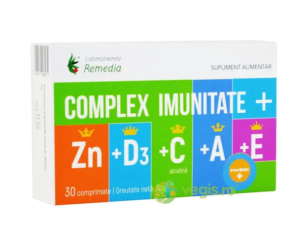 Complex Imunitate Plus (Zn+D3+C+A+E) 30cpr