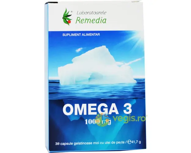 Omega 3 Ulei de Peste 1000mg 30cps