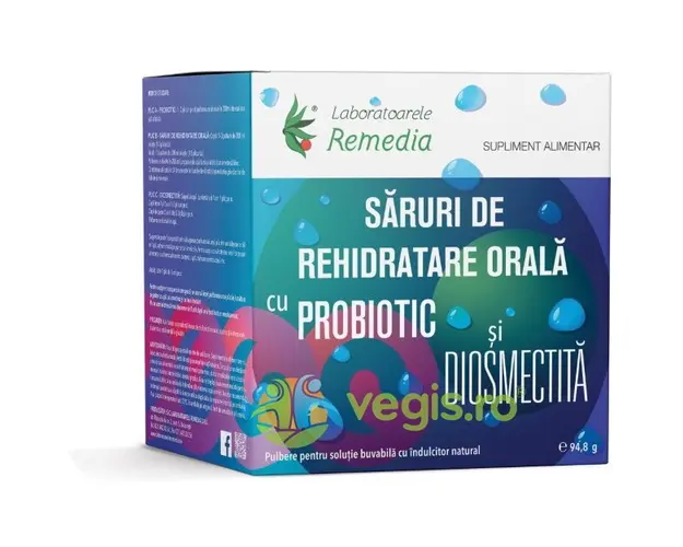 Saruri de Rehidratare Orala cu Probiotic si Diosmectita 24dz
