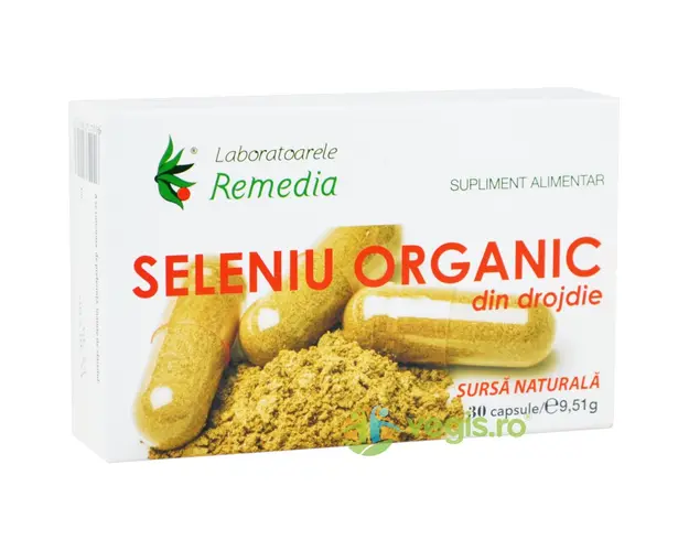 Seleniu Organic din Drojdie 200mcg 30cps
