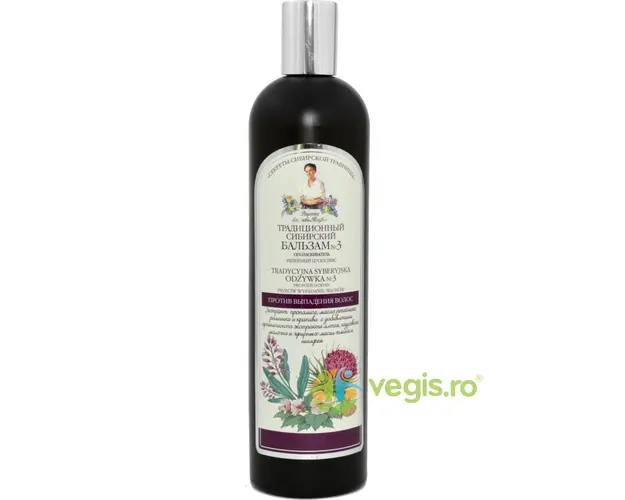 Balsam Siberian Impotriva Caderii Parului cu Extract de Propolis si Brusture Nr.3 550ml