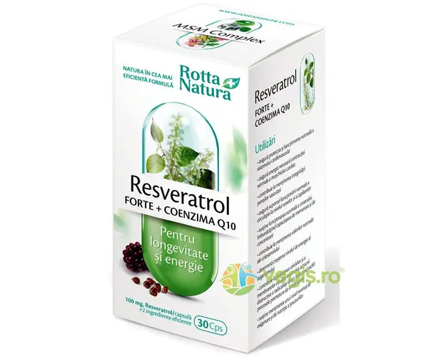 Resveratrol Forte + Coenzima Q10 30cps