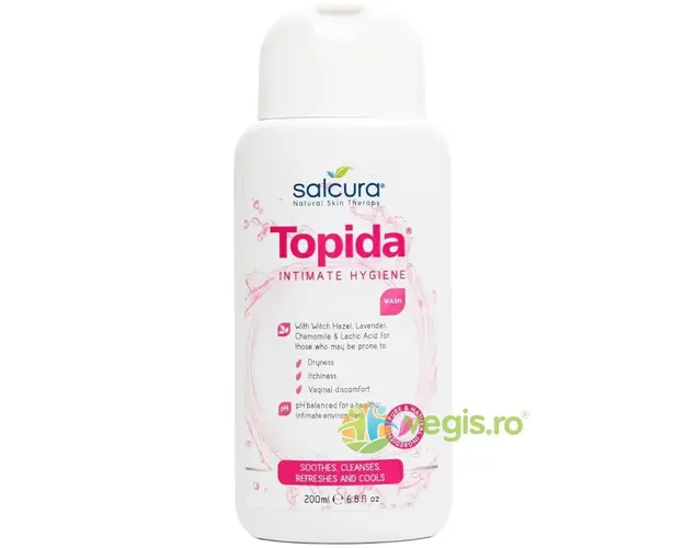 Topida - Gel Igiena Intima pentru Disconfort Vaginal, Reglare PH 200ml