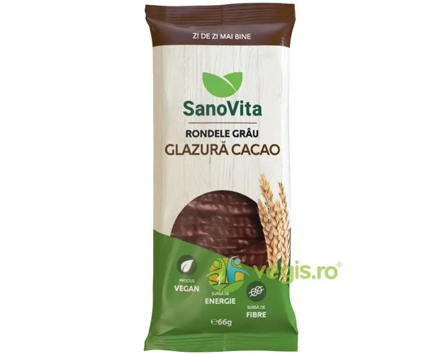 Rondele din Grau cu Glazura de Cacao 66g