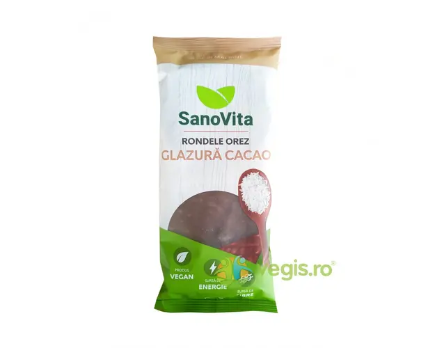 Rondele din Orez cu Glazura de Cacao 66g