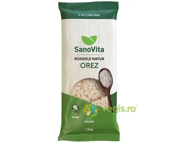 Rondele Natur din Orez 56g