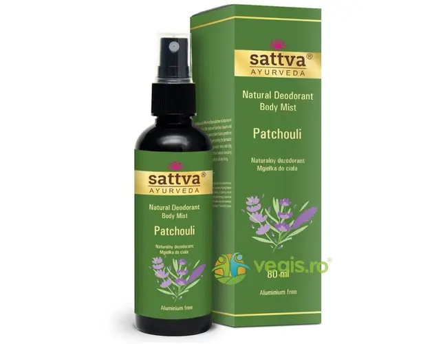 Deodorant Spray fara Aluminiu cu Ulei de Patchouli 80ml
