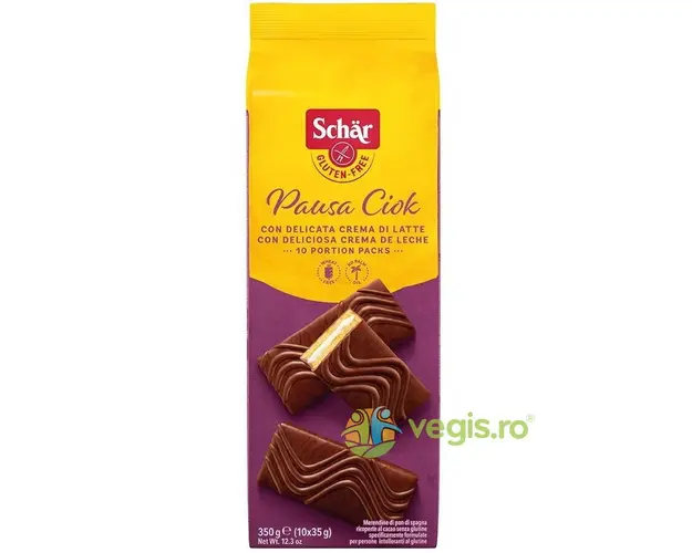 Prajiturele cu Crema de Lapte Invelite in Ciocolata fara Gluten - Pausa Ciok 350g
