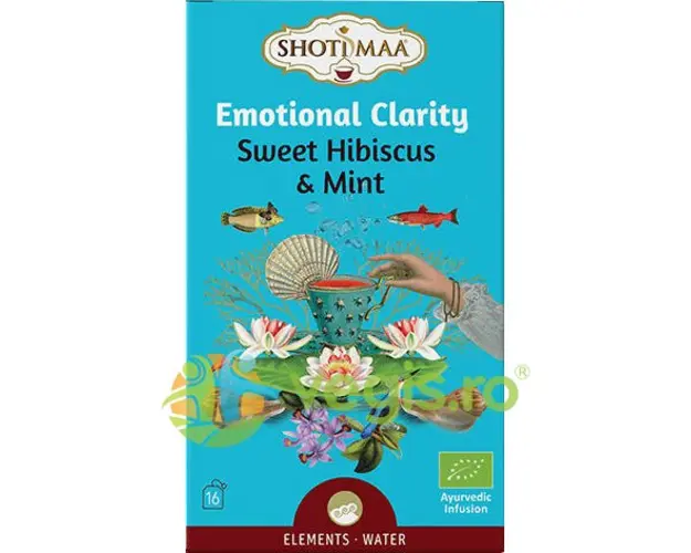 Ceai cu Hibiscus si Menta Emotional Clarity Elements Ecologic/Bio 16dz