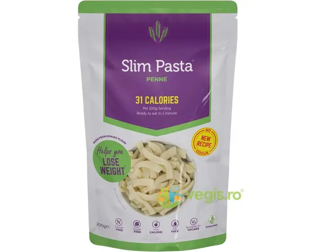 Penne din Faina de Konjac fara Gluten, fara Clatire, Low-Carb 200g