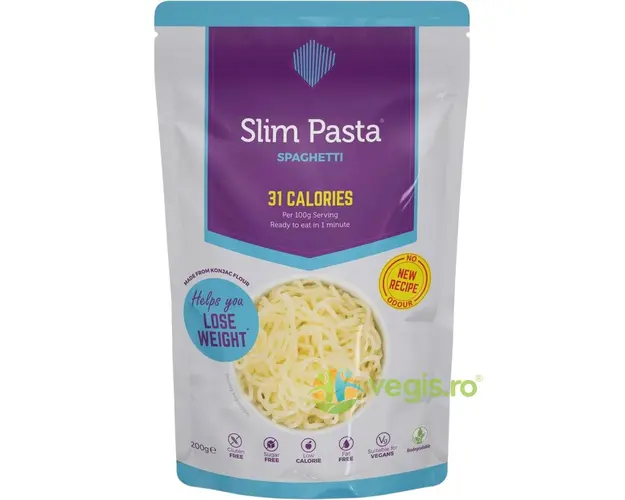 Spaghetti din Faina de Konjac fara Gluten, Low-Carb, fara Clatire 200g