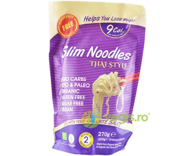 Taitei Thai din Faina de Konjac fara Gluten, Keto Ecologici/Bio 270g