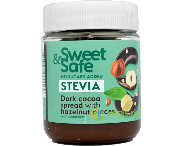 Sweet&Safe Crema Intensa de Cacao cu Alune si Stevie 220g