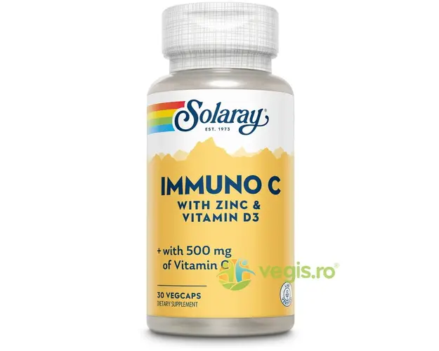 Immuno C plus Zinc si Vitamina D3 30cps vegetale Secom,