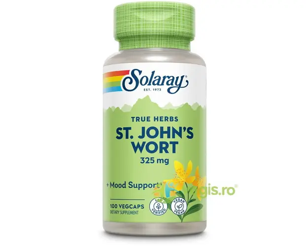 St John's Wort (Sunatoare) 325mg 100cps vegetale Secom,