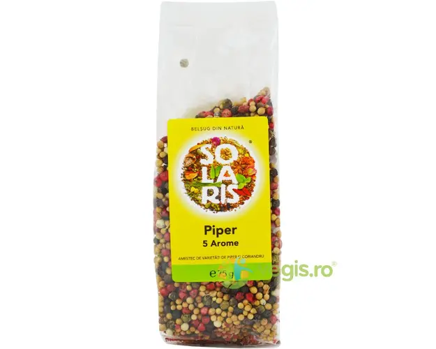 Condiment Varietati Piper Boabe (5 Arome) 75g