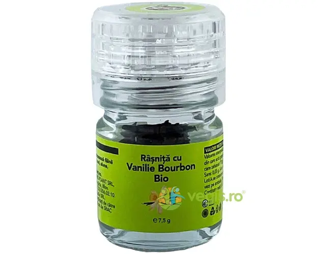 Rasnita cu Vanilie Bourbon Ecologica/Bio 7.5g