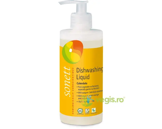 Detergent Lichid de Vase cu Galbenele Bio 300ml