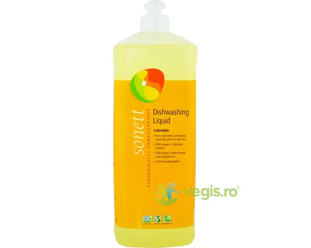 Detergent Lichid De Vase Cu Galbenele Bio 1L Sonett