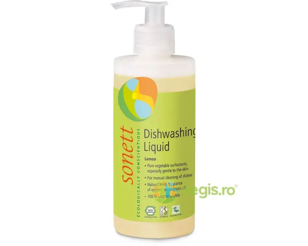 Detergent Pentru Spalat Vase Lamaie Bio 300ml