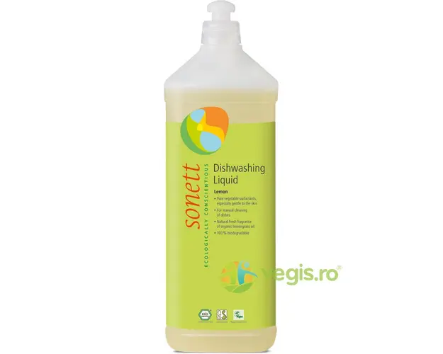 Detergent Pentru Spalat Vase Lamaie Bio 1L