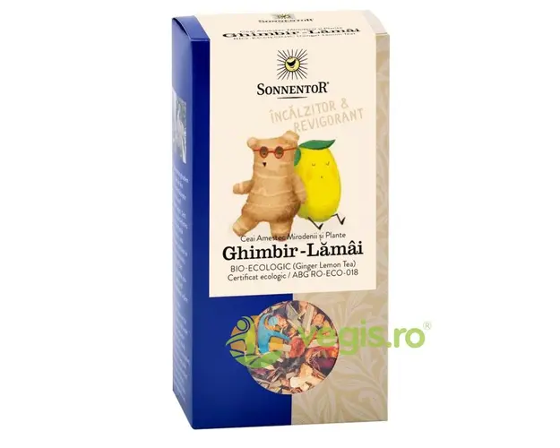 Ceai Ghimbir cu Lamaie Ecologic/Bio 80g