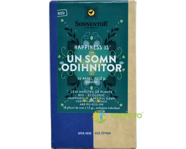 Ceai Happiness is... Un Somn Odihnitor Ecologic/Bio 18dz