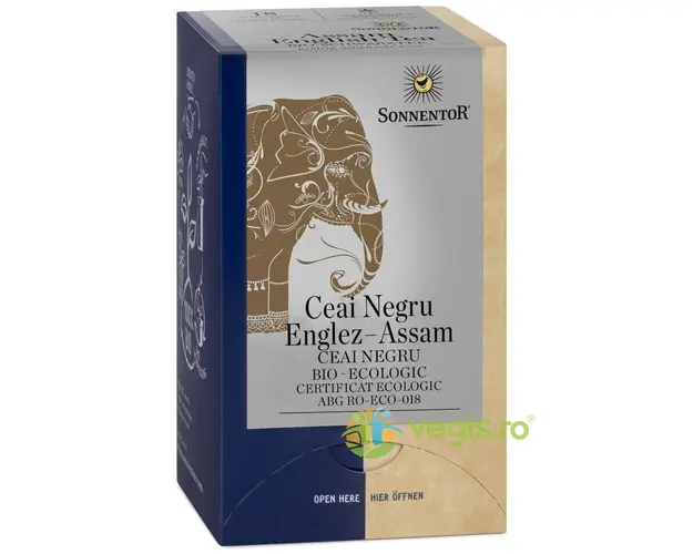 Ceai Negru Englez-Assam Ecologic/Bio 18dz
