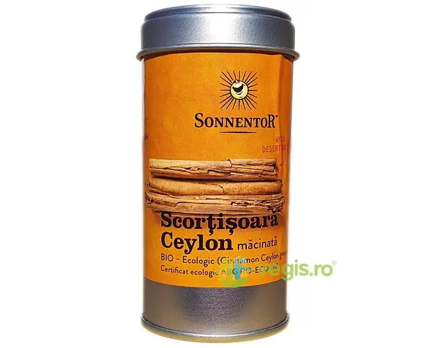 Solnita Condiment Scortisoara Ceylon Macinata Ecologica/Bio 40g